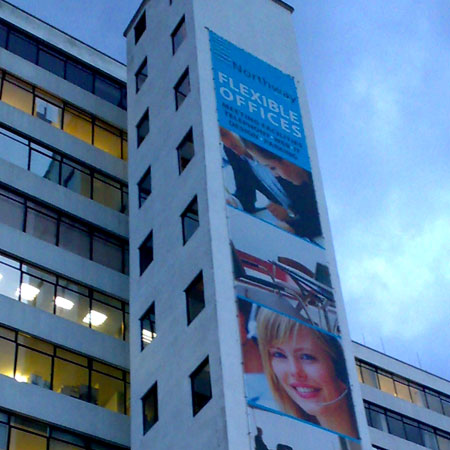 large building vinyl banner